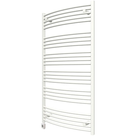 Sèche-serviette électrique blanc - (HxL) 1479x500mm - 800 Watt - 800 Watt - DOM1479-500E1B