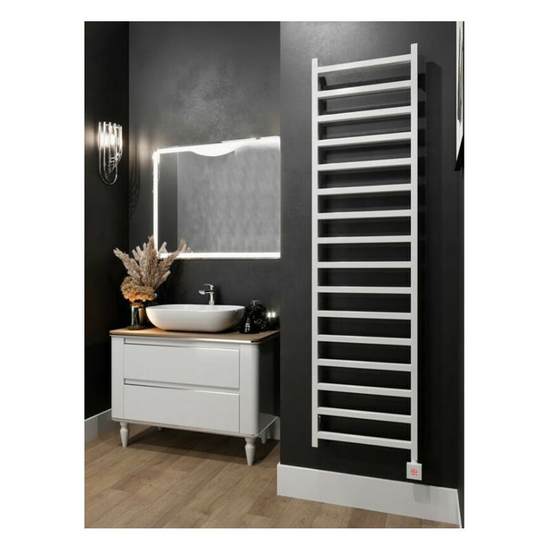 Secador de toallas eléctrico blanco - regis- 400 watt - 96 x 50 - blanc