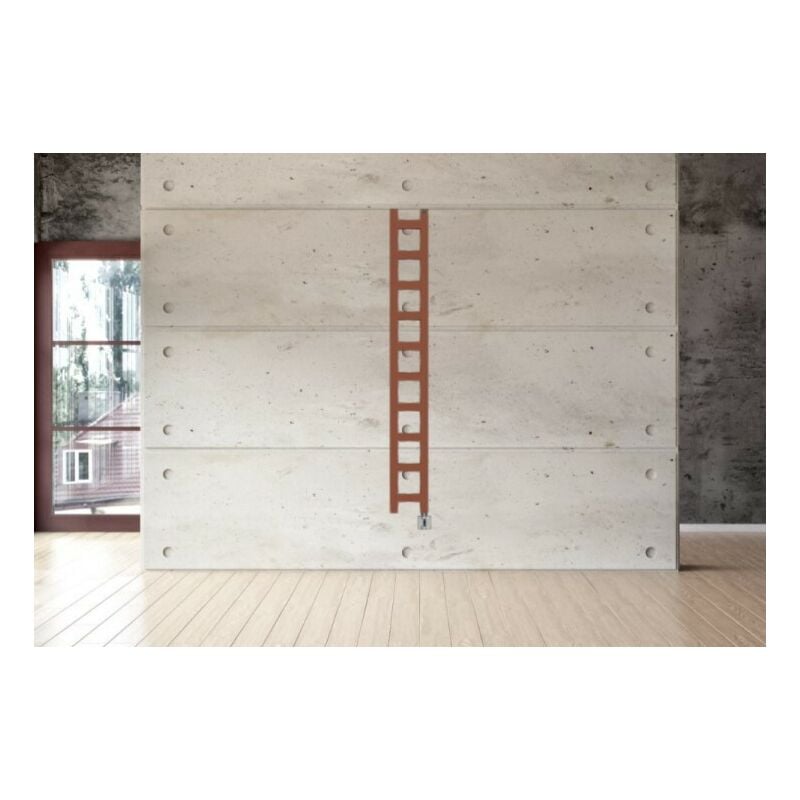 Secador de toallas eléctrico cobre - tania - 200 watt - 96 x 20 - Orange