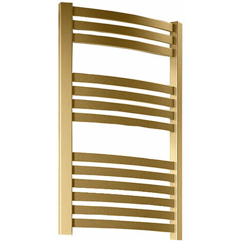 Sèche-serviette électrique doré de 1220mm de haut et 600mm de large - 800 Watt - DEX1220/600E8BRA