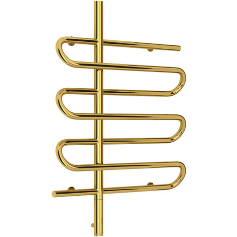 Sèche serviette éléctrique  EPATAGE,Couleur: Doré, Dimensions:80x60,5