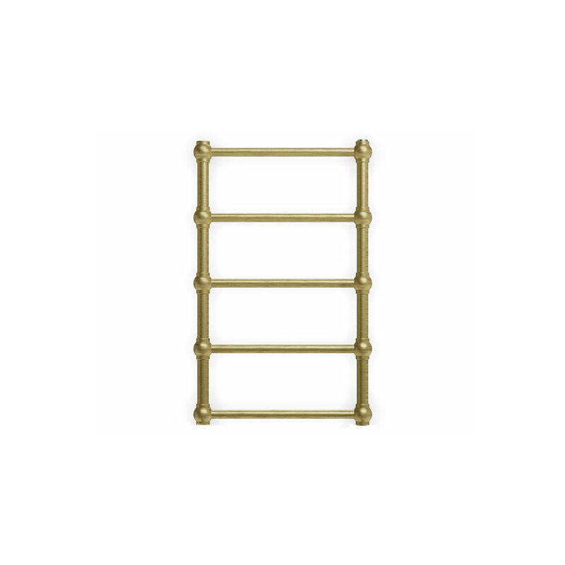 Sèche-serviette électrique laiton brossé de 430mm de haut et 504mm de large - 100 Watt - RET430/504E1BBS