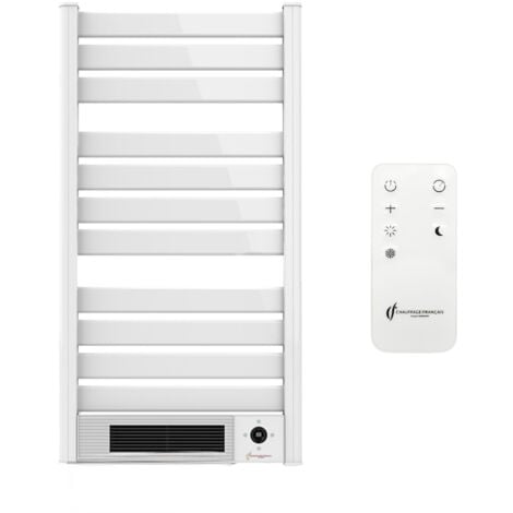 Sèche-Serviette Electrique mural avec Soufflerie Omiros Sannover 2000 W Blanc