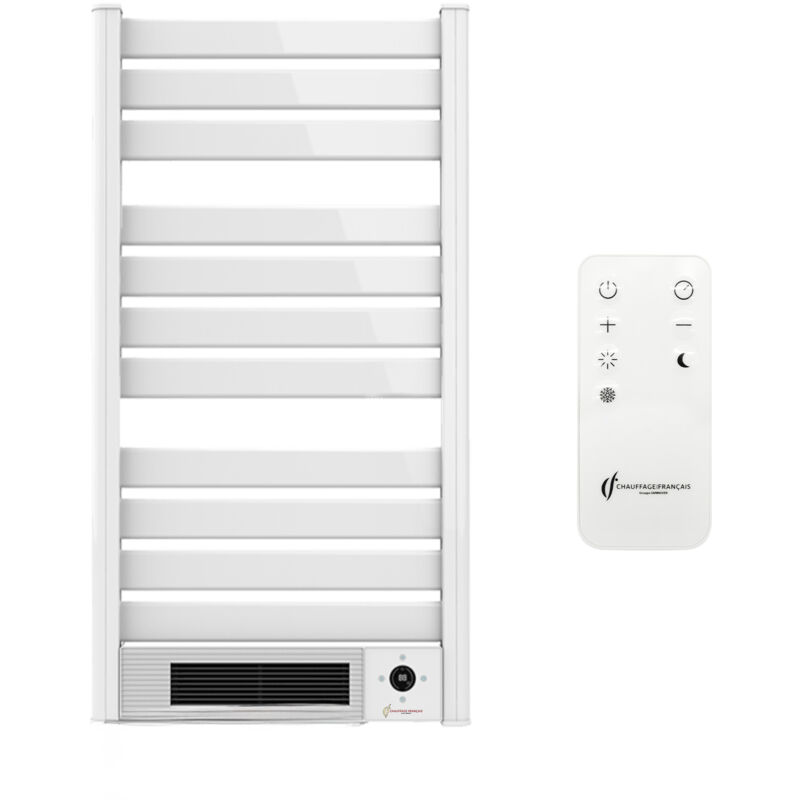 Sannover - Sèche-Serviette Electrique mural avec Soufflerie Omiros 2000 w Blanc