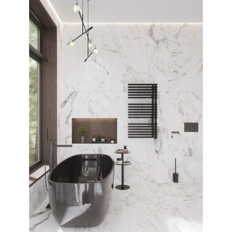Sèche serviette électrique noir - 900 watt- 60 x 160 - GIOVANNA