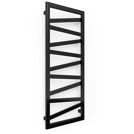 Sèche-serviette électrique noir de 1230mm de haut et 400mm de large - 400 Watt - WIN1230/400E8N