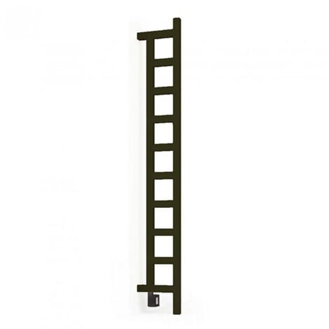 Sèche-serviette électrique noir de 1660mm de haut et 200mm de large - 300 Watt - EAS1660/200DWE1N