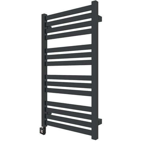 Sèche-serviette électrique noir de 1680mm de haut et 630mm de large - 1000 Watt - MAR1680/630E1N