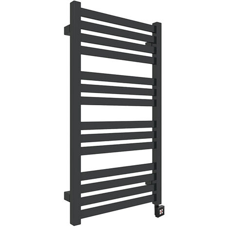 Sèche-serviette électrique noir de 1680mm de haut et 630mm de large - 1000 Watt - MAR1680/630E8N