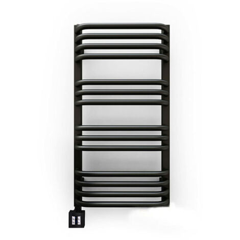 Sèche-serviette électrique noir de 540mm de haut et 300mm de large - Watt - ALE540/300E1N