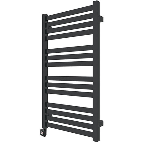 Sèche-serviette électrique noir de 600mm de haut et 430mm de large - 300 Watt - MAR600/430E1N