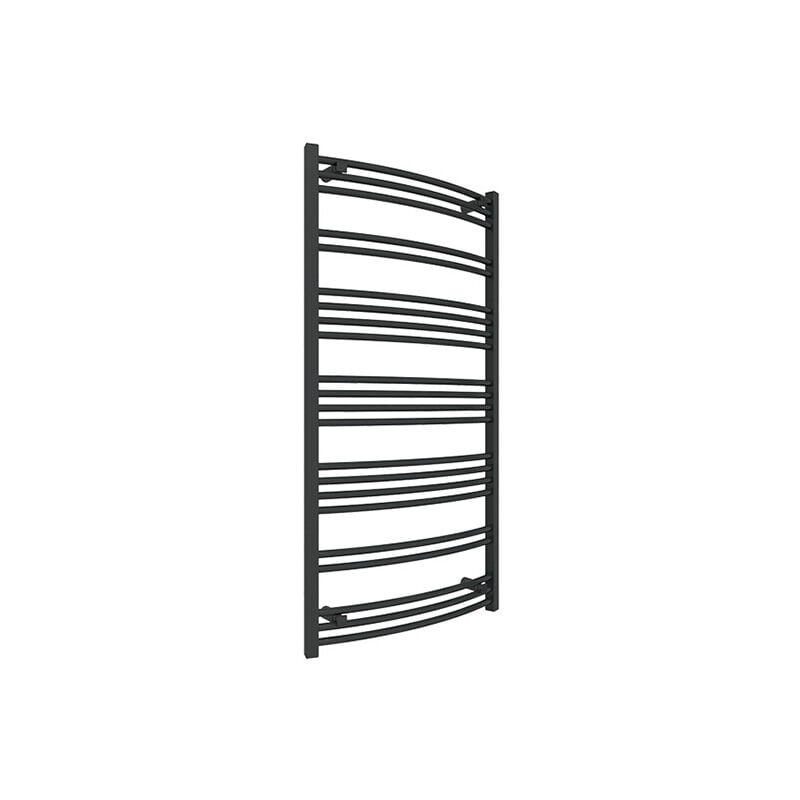 Sèche-serviette électrique noir de 555mm de haut et 400mm de large - 200 Watt - JAD555/400E8N