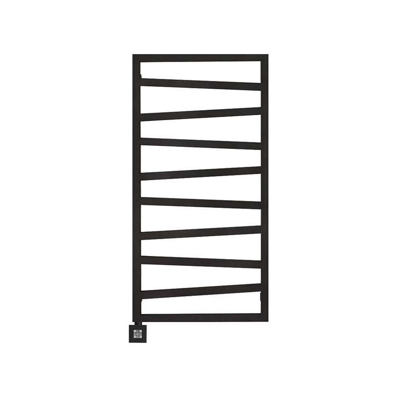 Matisère - Sèche-serviette électrique noir de 600mm de haut et 500mm de large - 300 Watt - ZIG600/500E1N