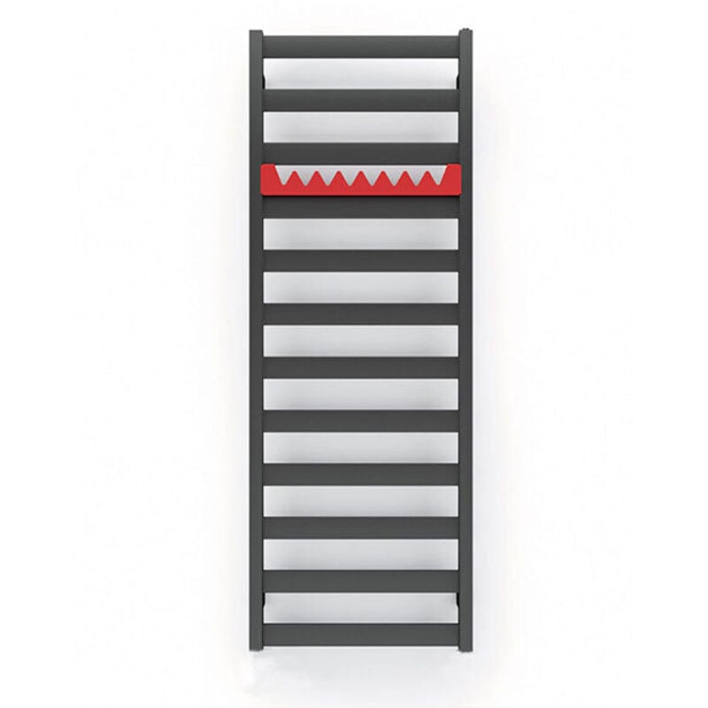 Sèche-serviette électrique noir de 1150mm de haut et 300mm de large - 300 Watt - VIV1150/300E1N