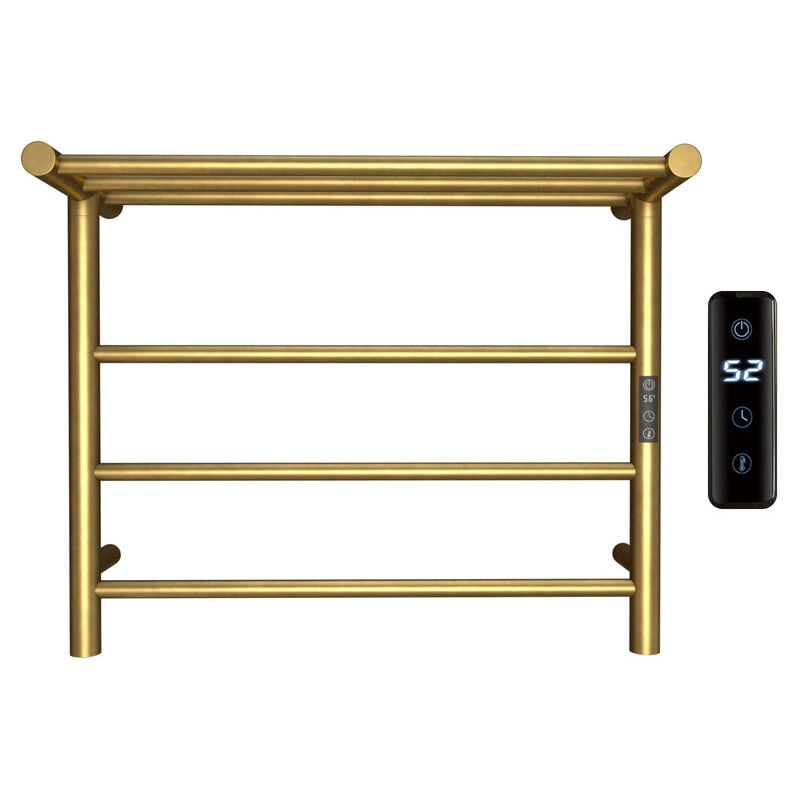 Esip - Sèche-Serviette Électrique Or, 45 w Chauffe-Serviettes 612×500 mm WiFi Intelligent Porte-Serviettes Chauffant Électrique Mural Commande