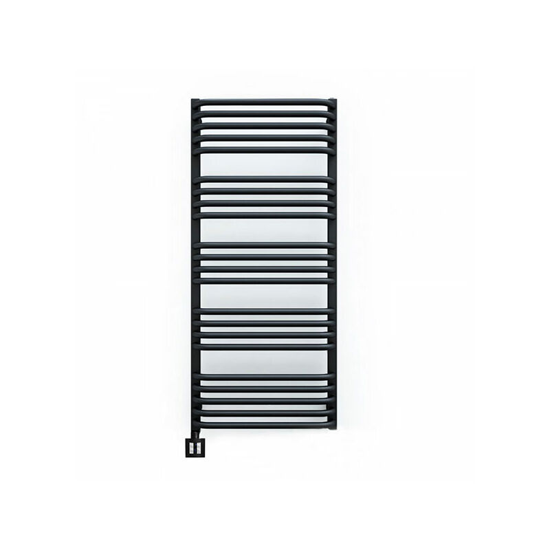 Matisère - Sèche-serviette électrique programmable noir - HxL 1140x300 mm - 400 Watt - ALE1140/300E8NP