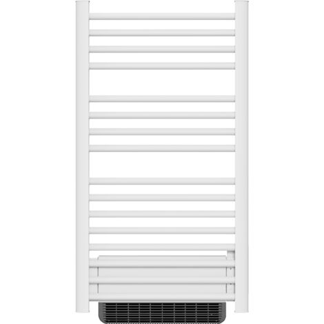Sèche-serviette électrique sans fluide avec soufflerie 500W+1000W H.100,5xL54cm Bestherm HESTIA blanc