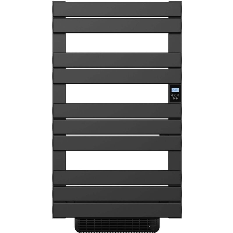 Sèche-serviette électrique sans fluide avec soufflerie 500 + 1000 W H.108,4xL60cm Bestherm HANAE noir
