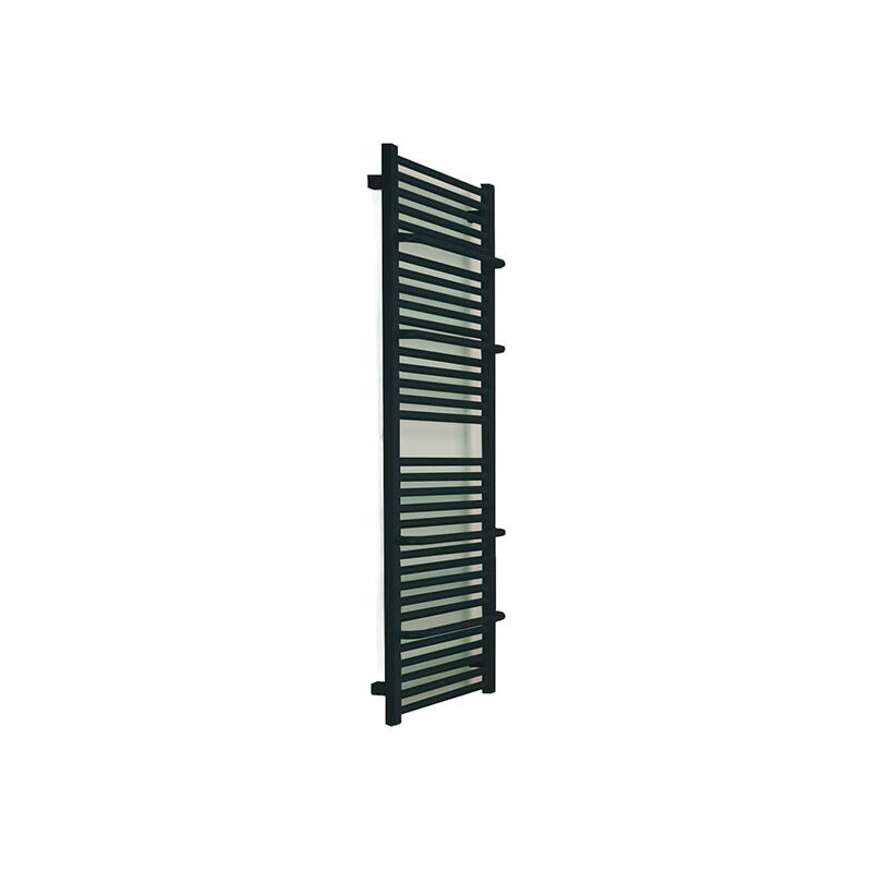 Matisère - Sèche-serviette électrique noir de 1700mm de haut et 600mm de large - 1000 Watt - LIM1700/600E8N