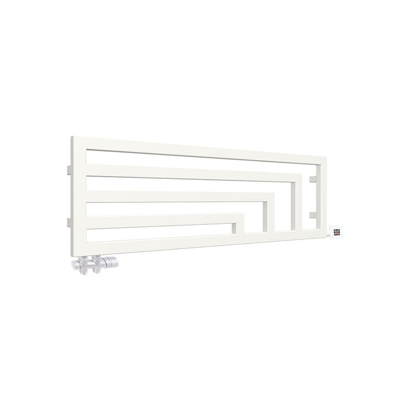 Matisère - Sèche-serviette mixte blanc de 360mm de haut et 1140mm de large - 411 Watt - ANG360/1140HY7B
