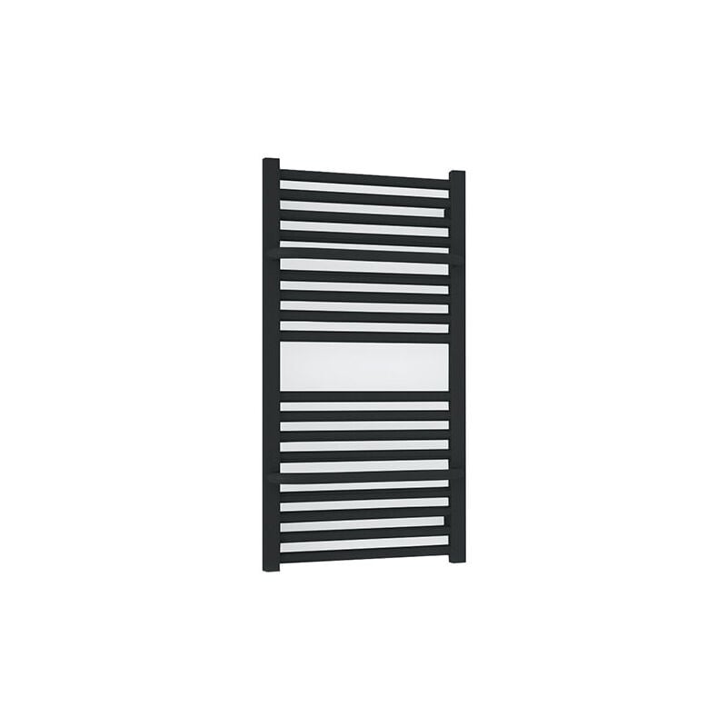 Matisère - Sèche-serviette mixte noir de 820mm de haut et 500mm de large - 406 Watt - LIM820/500Z8N