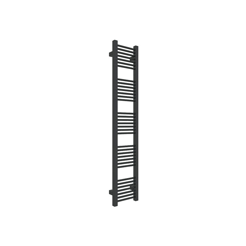 Matisère - Sèche-serviette eau chaude noir de 1210mm de haut et 230mm de large - 308 Watt - MIK1210/230SXN