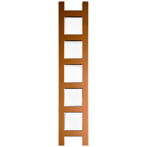 Sèche-serviette mixte cuivré de 640mm de haut et 200mm de large - 124 Watt - EAS640/200V2BCO