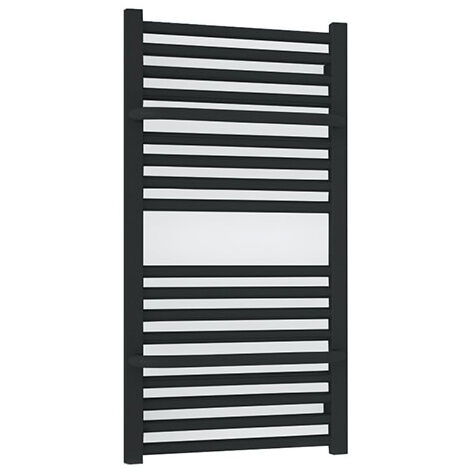 Sèche-serviette mixte noir - Raccordement au centre et à gauche - Lima/G/Z1N