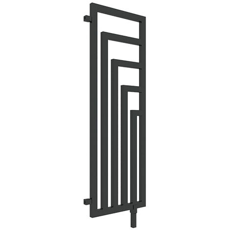 Sèche-serviette mixte noir de 1140mm de haut et 360mm de large - 421 Watt - ANG1140/360DWY8N