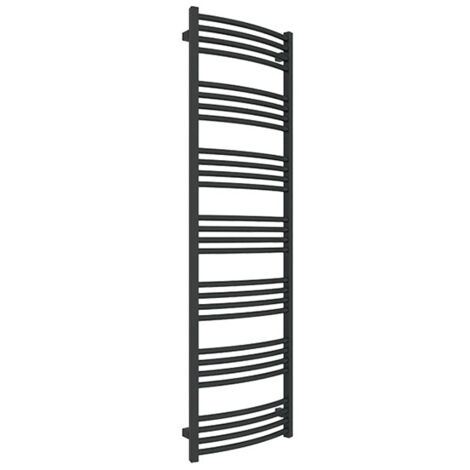 Sèche-serviette mixte noir de 1860mm de haut et 586mm de large. - 918 Watt - LEN1860/586Z8N