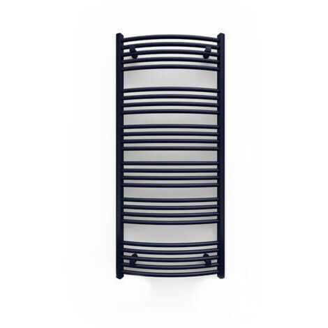 Sèche-serviette mixte noir de 786mm de haut et 400mm de large - 305 Watt - DOM786/400Z8N