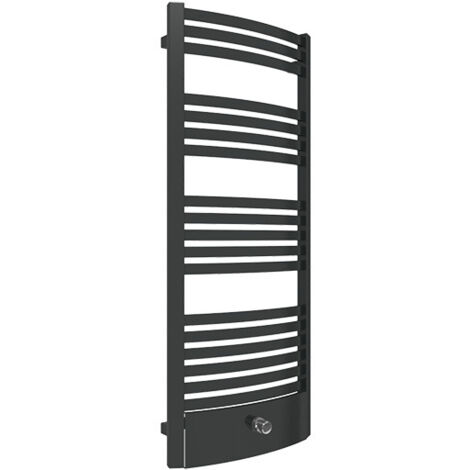 Sèche-serviette mixte noir de 860mm de haut et 400mm de large - 369 Watt - DEX860/400PZ8N