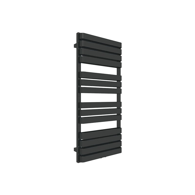 Sèche-serviette mixte noir de 1695mm de haut et 500mm de large - 1190 Watt - WAR1695500TBSOAZ1N