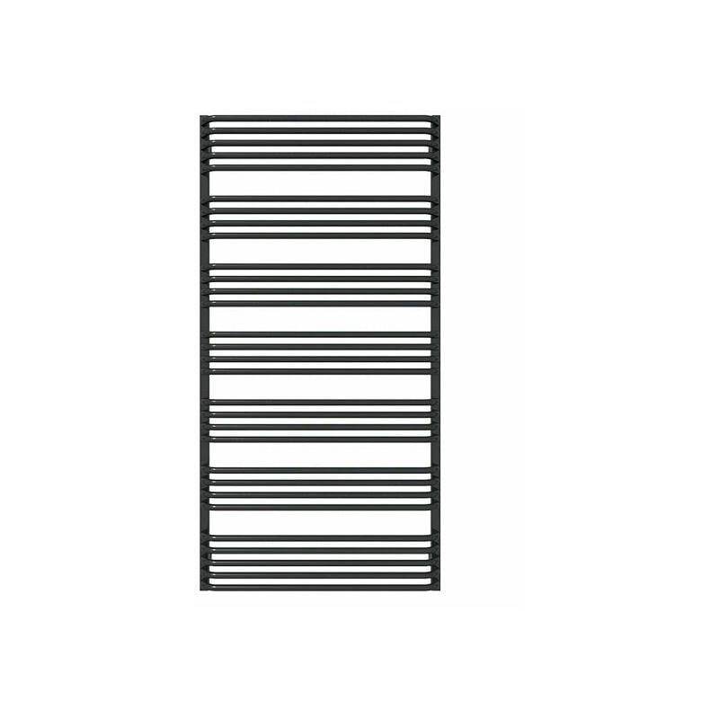 Matisère - Sèche-serviette mixte noir de 1580mm de haut et 700mm de large. - 1104 Watt - ALE1580/700SOAZ8N
