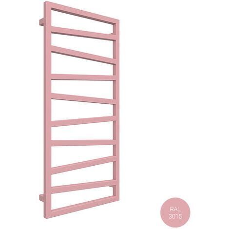 Sèche-serviette mixte rose de 1545mm de haut et 500mm de large - 591 Watt - ZIG1545/500Z83015