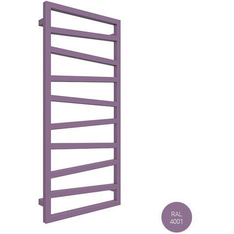 Sèche-serviette mixte violet de 600mm de haut et 500mm de large - 245 Watt - ZIG600/500Z84001