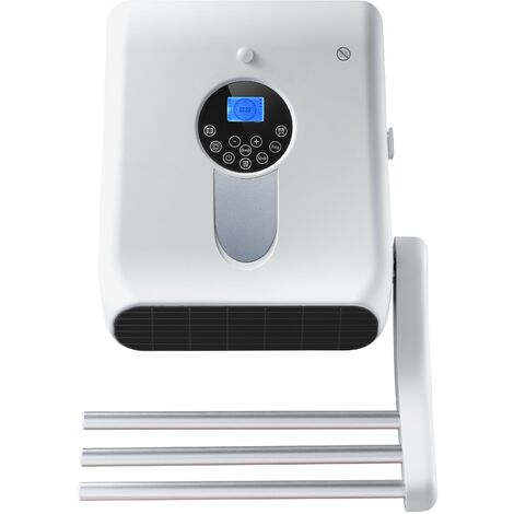 Sèche-serviette électrique 813510 2000W avec thermostat électronique – Dimensions 35.5x14.5x58 cm – Écran LCD – Modes confort et hors gel – Drexon