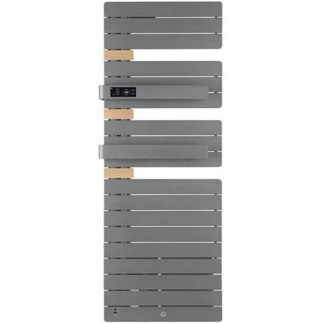 Sèche-serviettes Allure 3 virtuose mat gauche avec soufflerie 1750W gris menhir (483109)