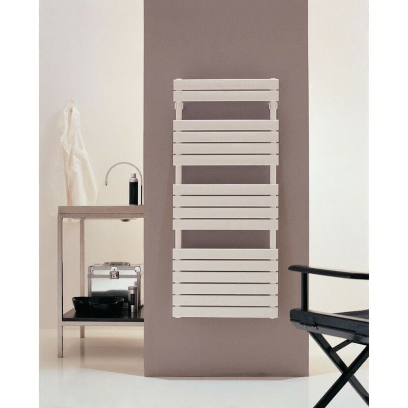 Alterna - Sèche-Serviettes Eau Chaude 483W Concerto 2 Vertical Mural Blanc - 1769948