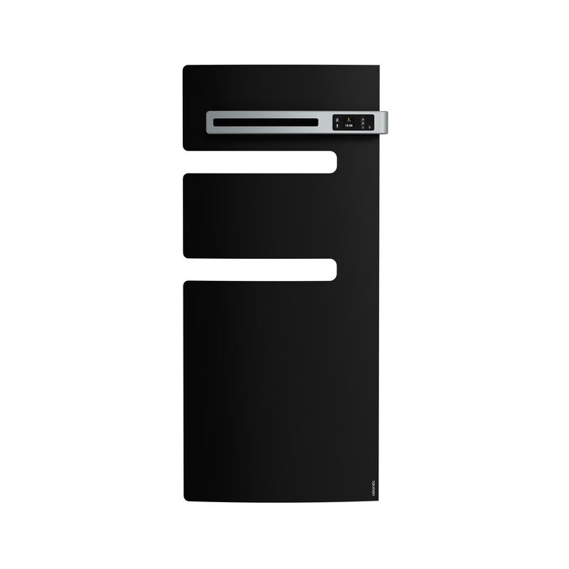 Radiateur sèche-serviettes connecté Serenis mât droite 500W Noir - 850535 - Atlantic