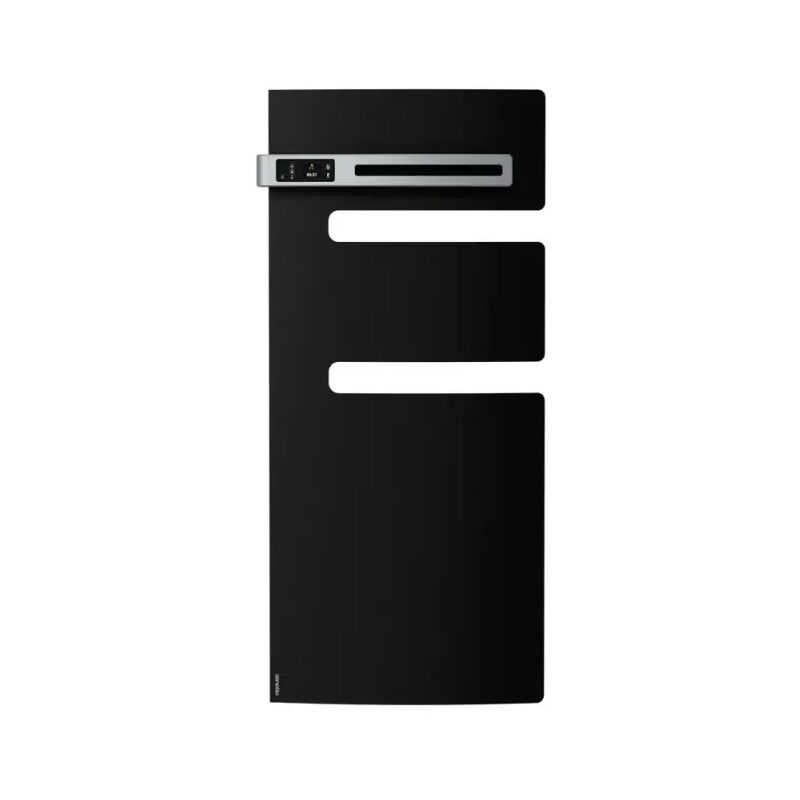 Radiateur sèche-serviettes connecté Serenis mât gauche 500W Noir - 850534 - Atlantic