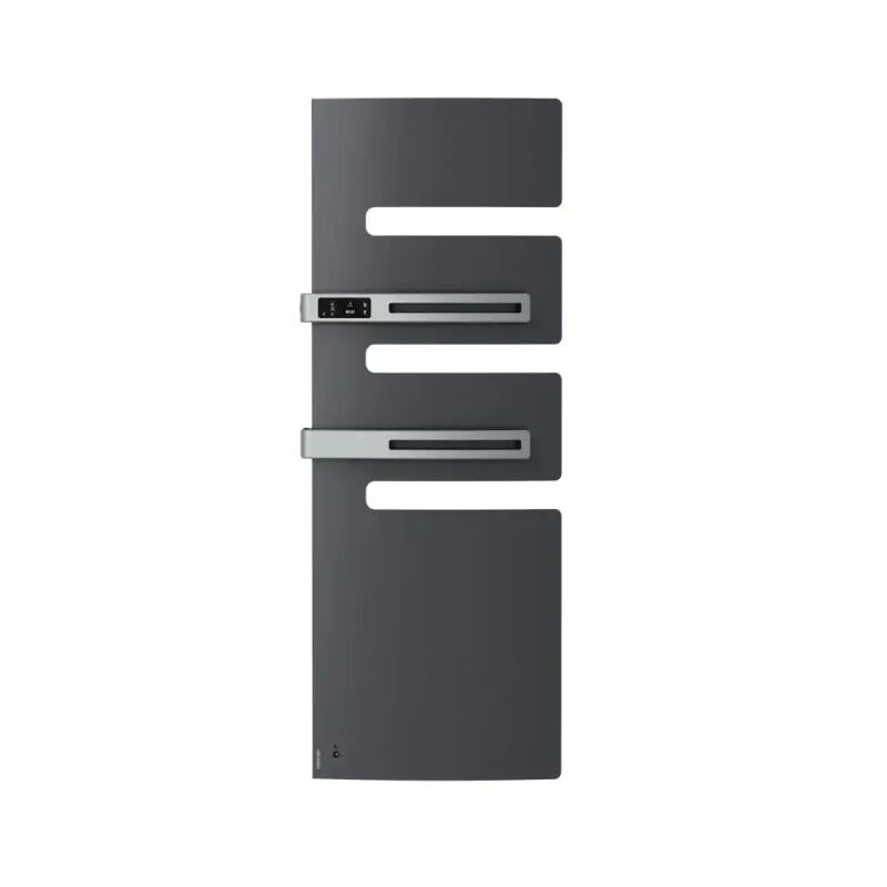 Radiateur sèche-serviettes connecté Serenis Premium mât gauche 1750W Graphite - 850449 - Atlantic