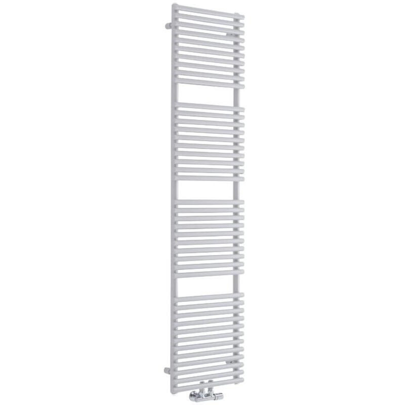 Milano - Sèche-Serviettes à Raccordement Central – Blanc – 182.3 x 40cm – Magera