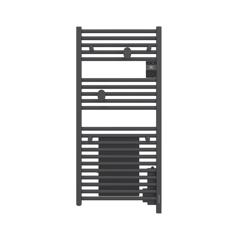 ATLANTIC - Radiateur sèche-serviettes connecté Doris 750W Anthracite - 850477