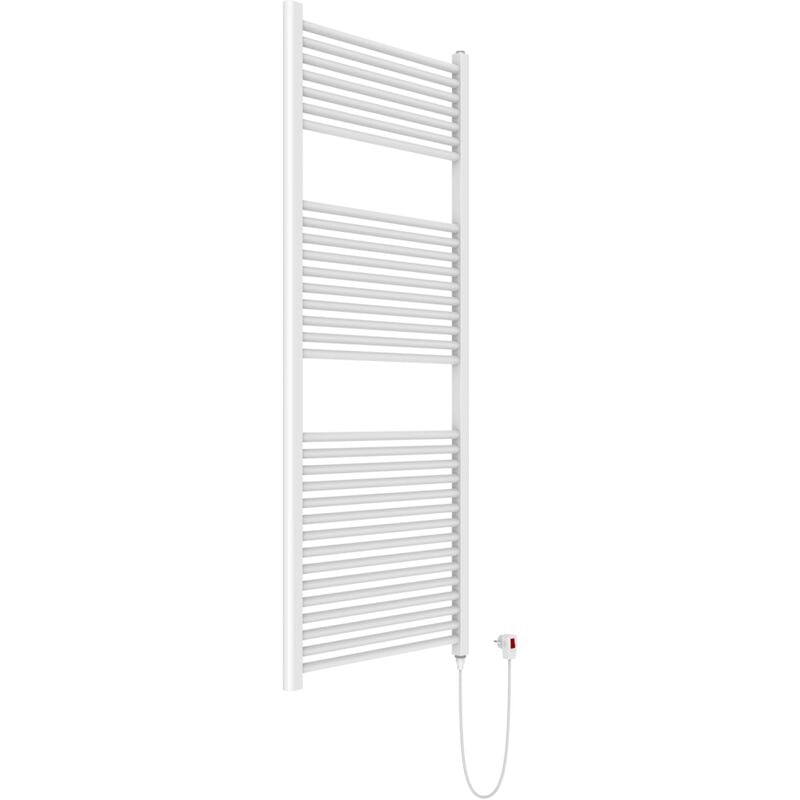 Kiamami Valentina - Sèche-Serviettes Électrique En Acier Blanc 60X150