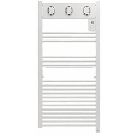 Sauter marapi2 radiateur sèche-serviettes électrique 1500w avec ventilateur  1000w thermostat blanc avec programme hebdomadaire fonction boost - 220057  
