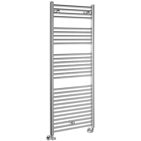 Sèche-serviettes électrique mixte 123x50 cm – Puissance 541 W – Acier chrome – Pour salle de bain – LLR105 – Aqualine