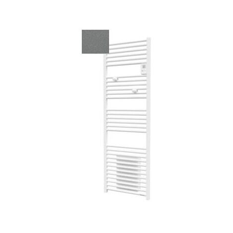 Sèche-serviettes électrique Riva 4 - 1000 + 1000W - Avec soufflerie - Gris menhir