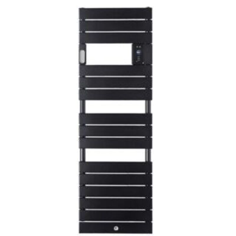 Sèche-serviettes Riviera 2 étroit avec soufflerie 1500W noir carbone - THERMOR - 498258
