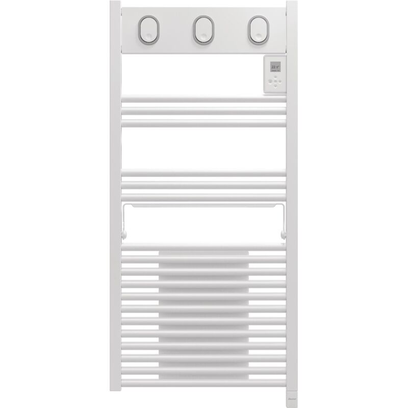 SAUTER Sèche-serviettes électrique soufflant – MARAPI TACTILE BLANC - 1500 W + soufflerie 1000 W – Inertie fluide – Programmable – Écran digital